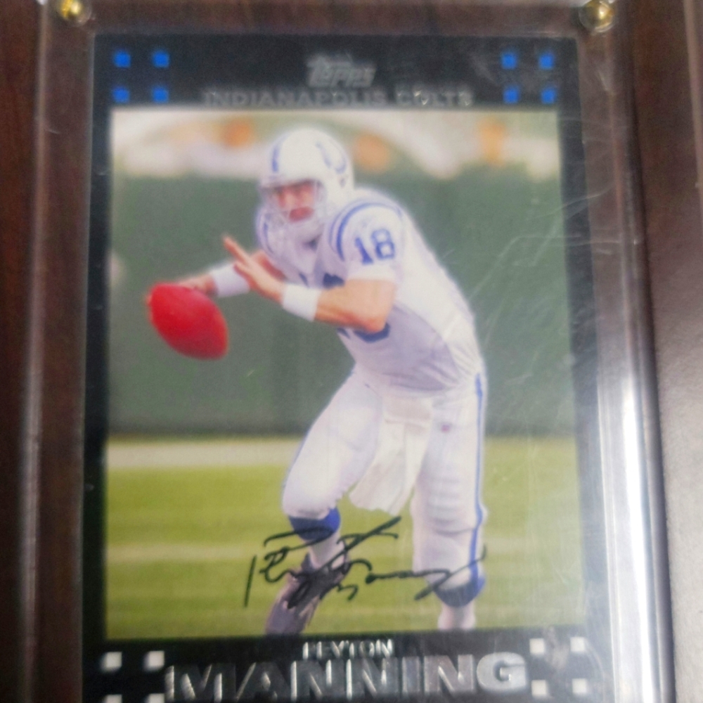Peyton Manning autographed card
